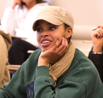 Student in class